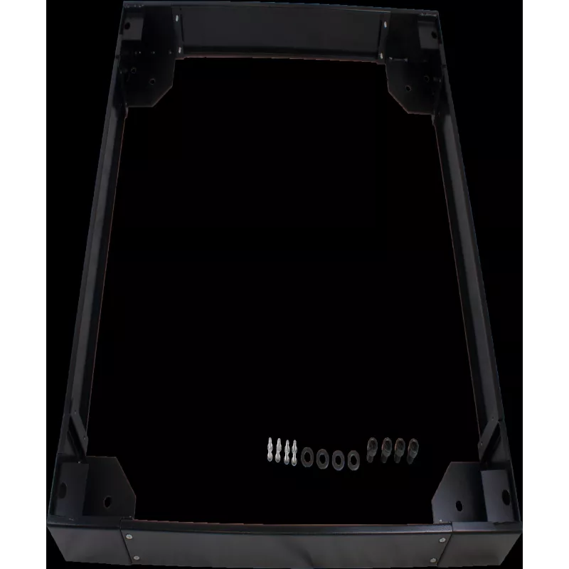 Rockstable 19 Inch Rolling Plinth - Black - SPCC Steel - 800x800 mm - RS19-PH8810