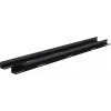 Rockstable 19 L-Support Rails for 1200mm Depth - Rack Rail Set - Black - Steel - 48.3 cm (19 Inch) - 35 mm - 950 mm