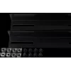 Rockstable 19 L-Support Rails for 1200mm Depth - Rack Rail Set - Black - Steel - 48.3 cm (19 Inch) - 35 mm - 950 mm