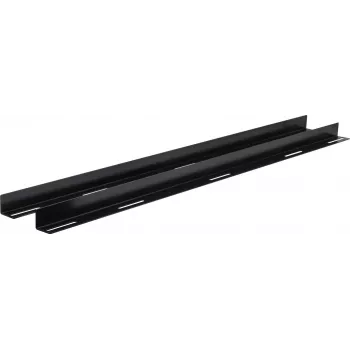 Rockstable 19 L-Support Rails for 1200mm Depth - Rack Rail Set - Black - Steel - 48.3 cm (19 Inch) - 35 mm - 950 mm