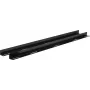 Rockstable 19 L-Support Rails for 1200mm Depth - Rack Rail Set - Black - Steel - 48.3 cm (19 Inch) - 35 mm - 950 mm