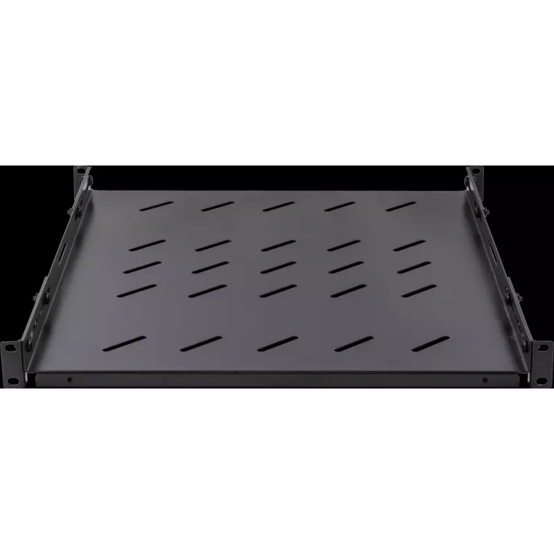 Rockstable 1U 19 inch Heavy Duty Rack Shelf - 100 kg Load Capacity, SPCC Steel, Black (RS19-SFH78)