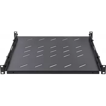 Rockstable 1U 19 inch Heavy Duty Rack Shelf - 100 kg Load Capacity, SPCC Steel, Black (RS19-SFH78)