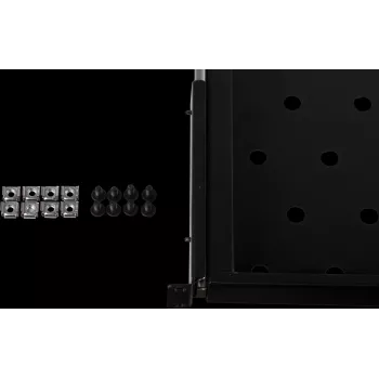 Rockstable 1U 19 Inch Extendable Rack Shelf - Sliding Shelf - SPCC Steel - Black - 25 kg Load Capacity (RS19-UH69)