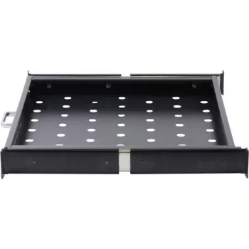 Rockstable 1U 19 Inch Extendable Shelf - Shelf - SPCC Steel - Black - 1 Piece(s) - 3.45 kg (RS19-UH66)
