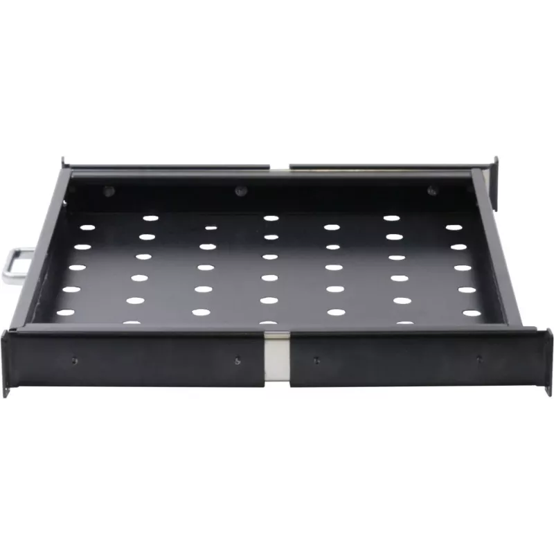 Rockstable 1U 19 Inch Extendable Shelf - Shelf - SPCC Steel - Black - 1 Piece(s) - 3.45 kg (RS19-UH66)