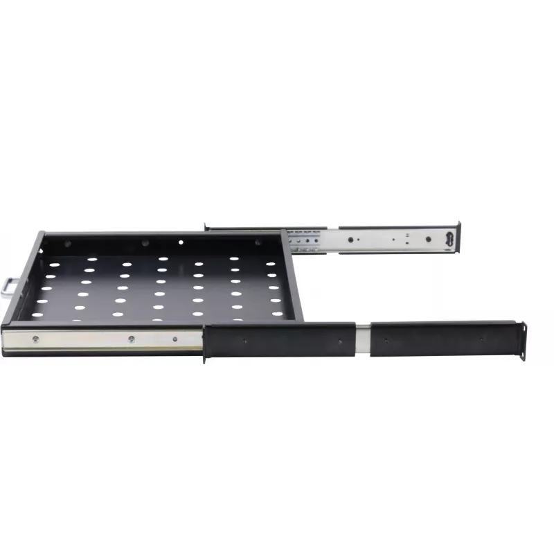 Rockstable 1U 19 Inch Extendable Shelf - Shelf - SPCC Steel - Black - 1 Piece(s) - 3.45 kg (RS19-UH66)