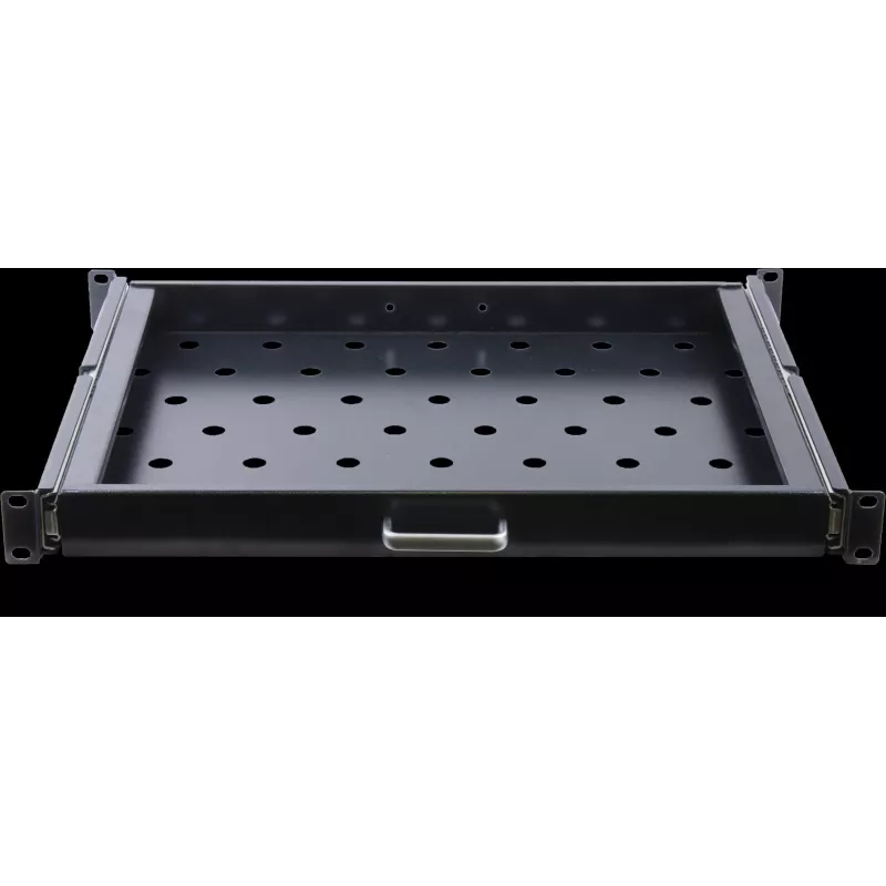 Rockstable 1U 19 Inch Extendable Shelf - Shelf - SPCC Steel - Black - 1 Piece(s) - 3.45 kg (RS19-UH66)