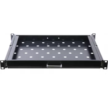 Rockstable 1U 19 Inch Extendable Shelf - Shelf - SPCC Steel - Black - 1 Piece(s) - 3.45 kg (RS19-UH66)