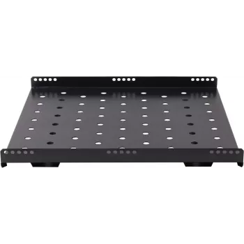 Rockstable 1U 19-inch Heavy-Duty Rack Shelf - Fixed Shelf - SPCC Steel - Black - 1 Piece - 3.2 kg (RS19-SFH68)