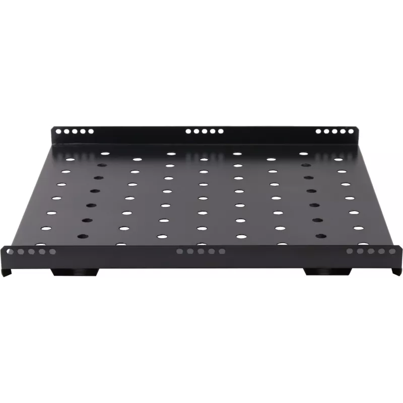 Rockstable 1U 19-inch Heavy-Duty Rack Shelf - Fixed Shelf - SPCC Steel - Black - 1 Piece - 3.2 kg (RS19-SFH68)