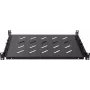 Rockstable 1U 19-inch Heavy Duty Shelf - Fixed Rack Shelf - SPCC Cold Rolled Steel - Black - 50 kg Load Capacity - 760 mm Depth (RS19-SFH76)