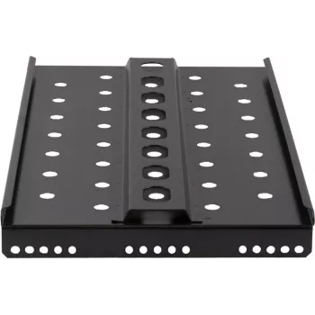 Rockstable 1U 19-inch Heavy Duty Shelf - Fixed Rack Shelf - SPCC Steel - Black - 50 kg Load Capacity - 482 x 660 x 44 mm (RS19-SFH66)
