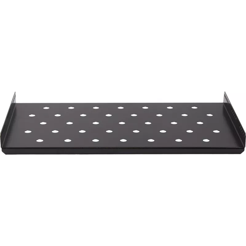 Rockstable 1U 19-inch Heavy Duty Shelf - Fixed Rack Shelf - SPCC Steel - Black - 50 kg Load Capacity - 482 x 660 x 44 mm (RS19-SFH66)