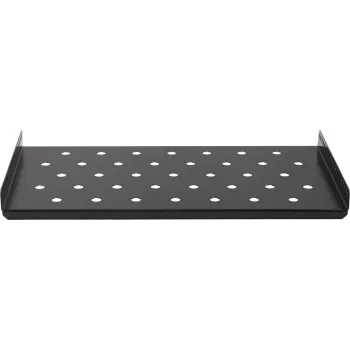 Rockstable 1U 19-inch Heavy Duty Shelf - Fixed Rack Shelf - SPCC Steel - Black - 50 kg Load Capacity - 482 x 660 x 44 mm (RS19-SFH66)