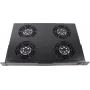 Rockstable 1U 19 Inch Rack Ventilation Unit - Cooling Fan - Built-in Axial Fan - 440 m³/h - Steel - Black - 1 Piece (RS19-FT1U4TM)