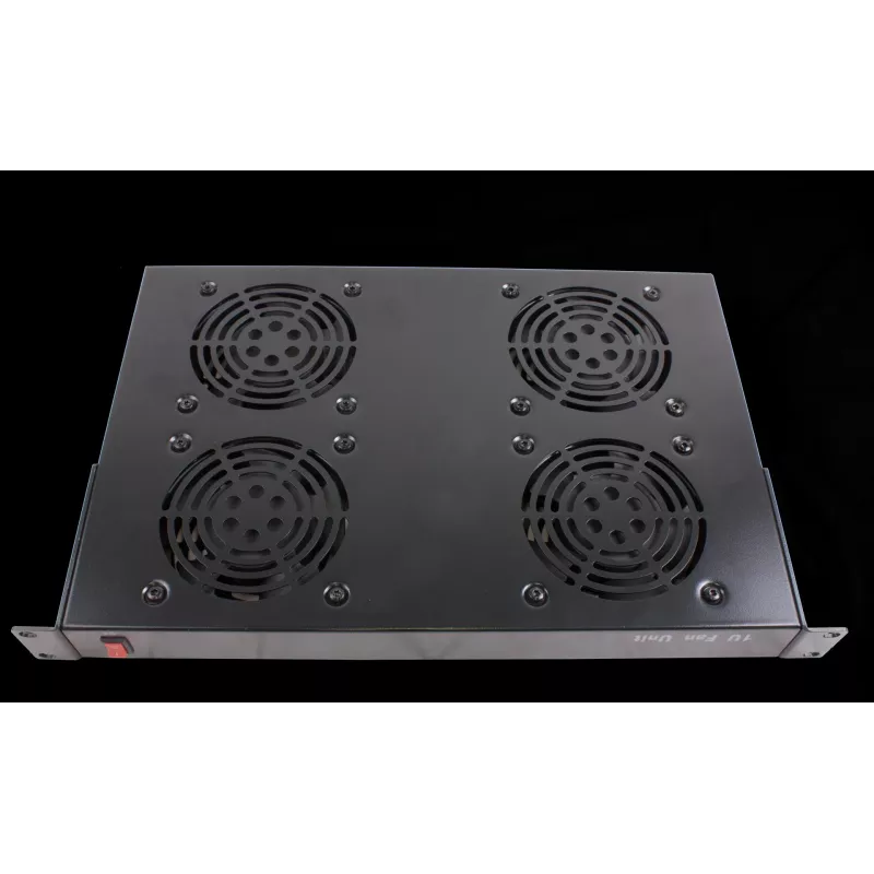 Rockstable 1U 19 inch Ventilation Element - Cooling Fan - Built-in Fan - 440 m³/h - Steel - Black - 1 Piece(s) (RS19-FT1U4)
