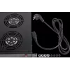 Rockstable 1U 19 inch Ventilation Element - Cooling Fan - Built-in Fan - 440 m³/h - Steel - Black - 1 Piece(s) (RS19-FT1U4)
