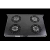 Rockstable 1U 19 inch Ventilation Element - Cooling Fan - Built-in Fan - 440 m³/h - Steel - Black - 1 Piece(s) (RS19-FT1U4)