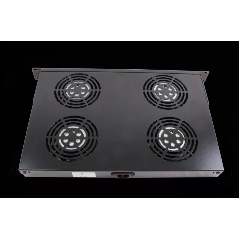 Rockstable 1U 19 inch Ventilation Element - Cooling Fan - Built-in Fan - 440 m³/h - Steel - Black - 1 Piece(s) (RS19-FT1U4)