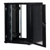 Rockstable RS19-8822PP 22U 19-Inch Freestanding Server Cabinet with Mesh Door, 800 kg Load Capacity, Lockable, Adjustable Feet and Rails, Black