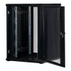 Rockstable RS19-8822PP 22U 19-Inch Freestanding Server Cabinet with Mesh Door, 800 kg Load Capacity, Lockable, Adjustable Feet and Rails, Black