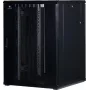 Rockstable RS19-8822PP 22U 19-Inch Freestanding Server Cabinet with Mesh Door, 800 kg Load Capacity, Lockable, Adjustable Feet and Rails, Black