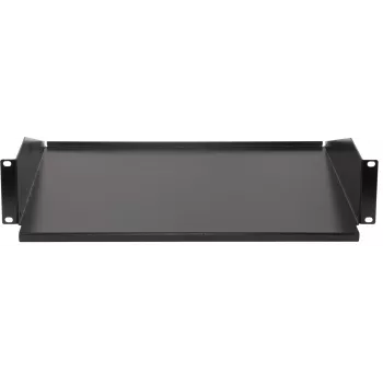 Rockstable 2U 19 Inch Fixed Rack Shelf - Steel - Black - 2.75 kg (RS19-FH21)
