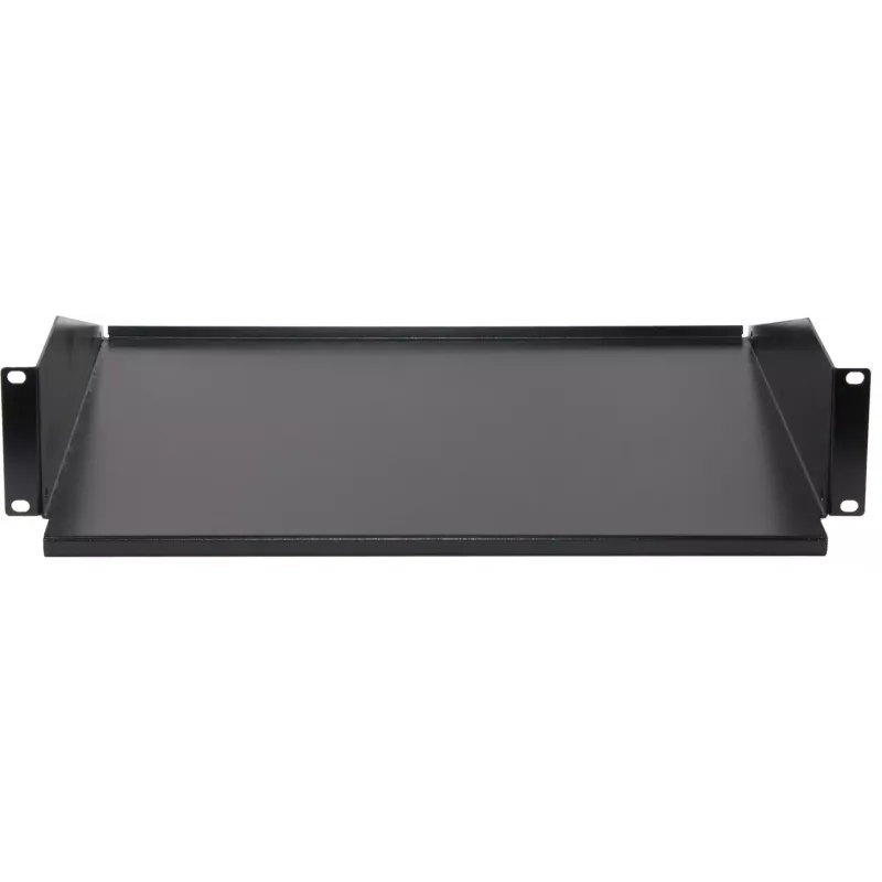 Rockstable 2U 19 Inch Fixed Rack Shelf - Steel - Black - 2.75 kg (RS19-FH21)
