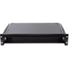 Rockstable 2U 19-inch Rack Drawer Unit - Heavy-Duty Steel - Black - SPCC Cold Rolled Steel - Sliding Drawer - 6.92 kg (RS19-TH02)