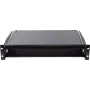 Rockstable 2U 19-inch Rack Drawer Unit - Heavy-Duty Steel - Black - SPCC Cold Rolled Steel - Sliding Drawer - 6.92 kg (RS19-TH02)