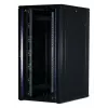 Rockstable 32U 19-Inch Server Cabinet with Glass Door - Freestanding Rack - 800 kg Load Capacity - Lockable - Mounting Rails - Adjustable Feet (RS19-8032)