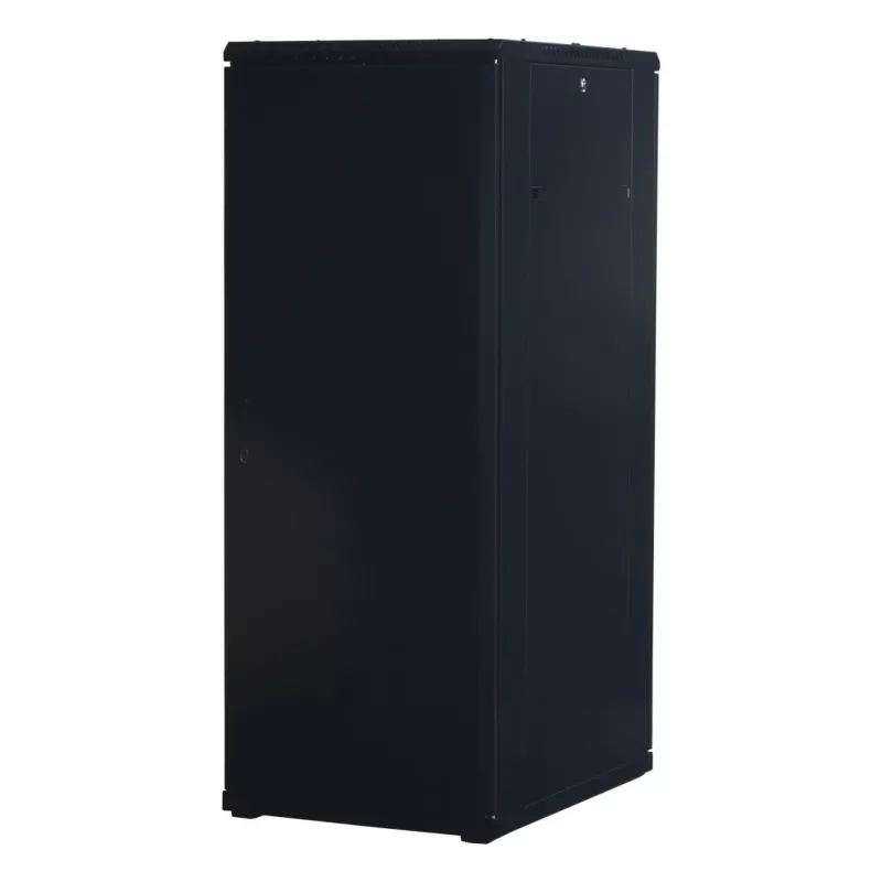 Rockstable 32U 19-Inch Server Rack Cabinet with Glass Door - Freestanding Frame - 32U - 800 kg - Lockable Lock - Mounting Rails - Adjustable Feet (RS19-6832)
