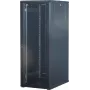 Rockstable 32U 19-Inch Server Rack Cabinet with Glass Door - Freestanding Frame - 32U - 800 kg - Lockable Lock - Mounting Rails - Adjustable Feet (RS19-6832)