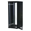 Rockstable 32U 19 inch Freestanding Server Rack with Mesh Doors, 800 kg Load Capacity, Lockable, Adjustable Rails, Black (RS19-6832PP)