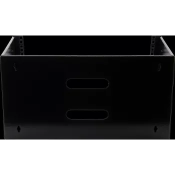 Rockstable 6U 19-Inch Wall Mount Frame - Mounting Kit - SPCC Steel - Black - 1 Piece - 3.86 kg (RS19-WMB6)