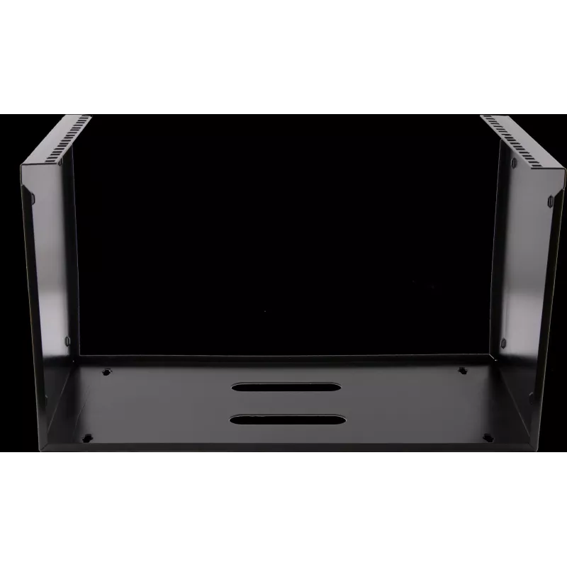 Rockstable 6U 19-Inch Wall Mount Frame - Mounting Kit - SPCC Steel - Black - 1 Piece - 3.86 kg (RS19-WMB6)