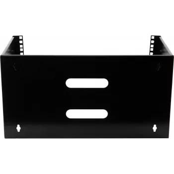 Rockstable 6U 19-Inch Wall Mount Frame - Mounting Kit - SPCC Steel - Black - 1 Piece - 3.86 kg (RS19-WMB6)