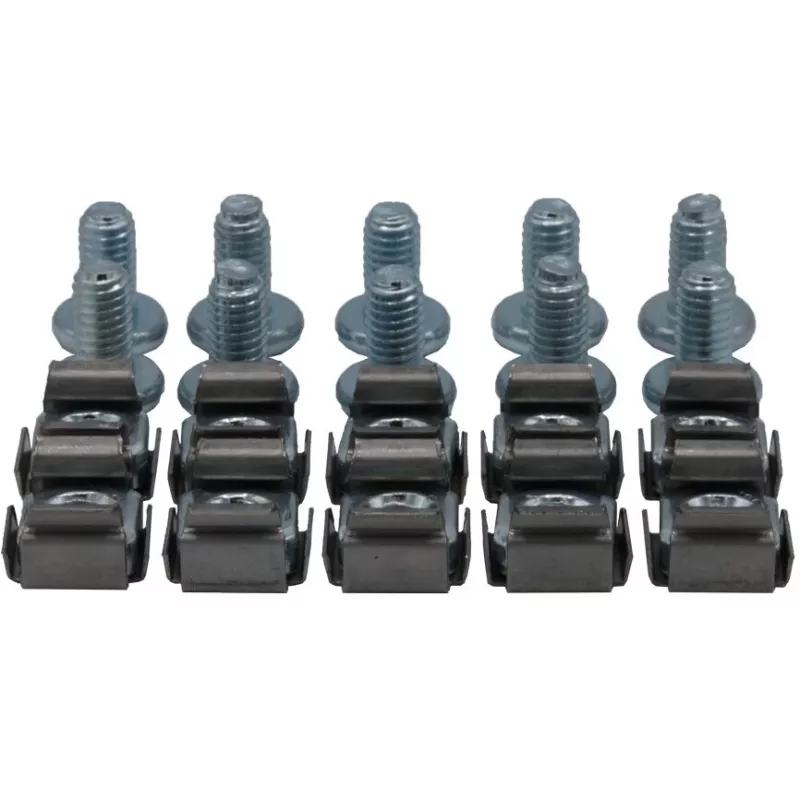 Rockstable M6 Hex Socket Head Cap Screw Set - Rack Mounting - Silver - 10 Pieces (RS19-M612)