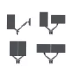 Rockstable RS-MM011B Professional Dual Monitor Desk Mount - Clamp/Bolt - 16 kg - 15-32 inches - 100x100 mm - Black