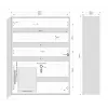 ROGER ME-5-S Surface-Mounted Metal Enclosure for Access Control Systems, IP54, Light Grey (RAL 7035)