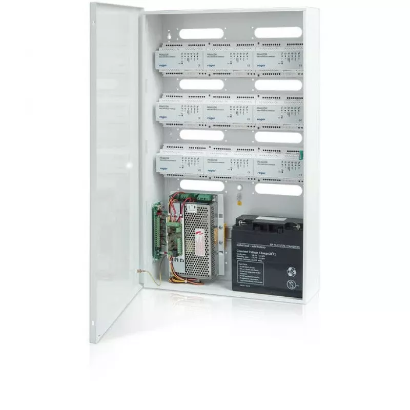 ROGER ME-5-S Surface-Mounted Metal Enclosure for Access Control Systems, IP54, Light Grey (RAL 7035)