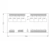 ROGER XM-8DR-BRD I/O Expander Module, 8 Inputs, 8 Relay Outputs, RS485