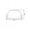 ROLINE Cable Cover - Cable Tray - Suitable for Wall and Floor Mounting