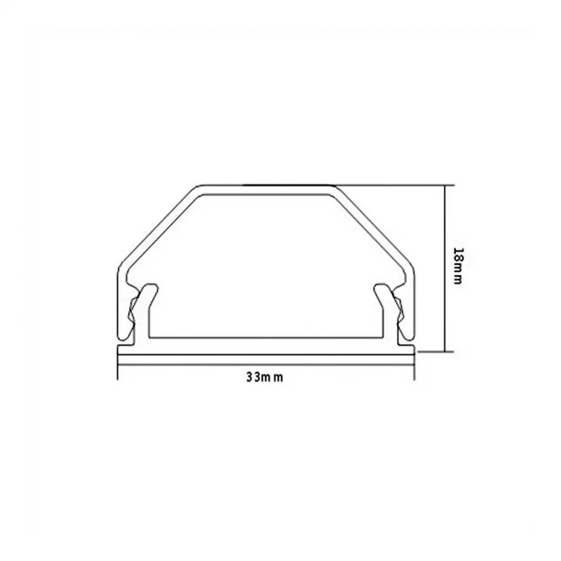 ROLINE Cable Cover - Cable Tray - Suitable for Wall and Floor Mounting