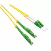 ROLINE OS2 Single-Mode Duplex Fiber Patch Cable, LSH/APC to LC/APC, 9/125µm, LSOH, Yellow, 2m