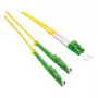 ROLINE OS2 Single-Mode Duplex Fiber Patch Cable, LSH/APC to LC/APC, 9/125µm, LSOH, Yellow, 2m
