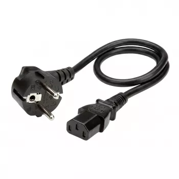 ROLINE Power Cable, Straight IEC Connector, Black, 0.6 m