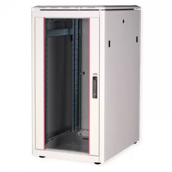 ROLINE Pro Network Cabinet 22U 600x800mm with Glass Door, Light Grey RAL 7035 26.21.0050