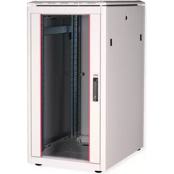 ROLINE Pro Network Cabinet 22U 600x800mm with Glass Door, Light Grey RAL 7035 26.21.0050